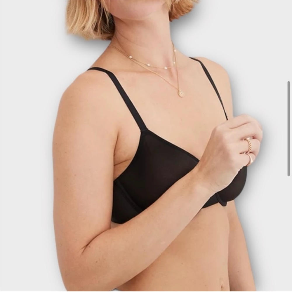 Aerie Royal Blue Mesh Underwire Bra SMOOTHEZ 36DD - Picture 6 of 10